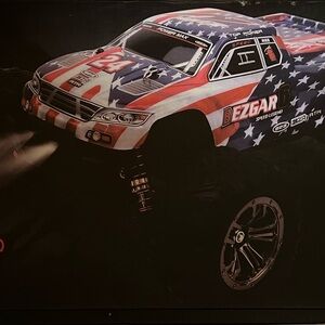 Bezgar HM123 Hobby Grade 1:12 Scale RC Patriotic Truck.